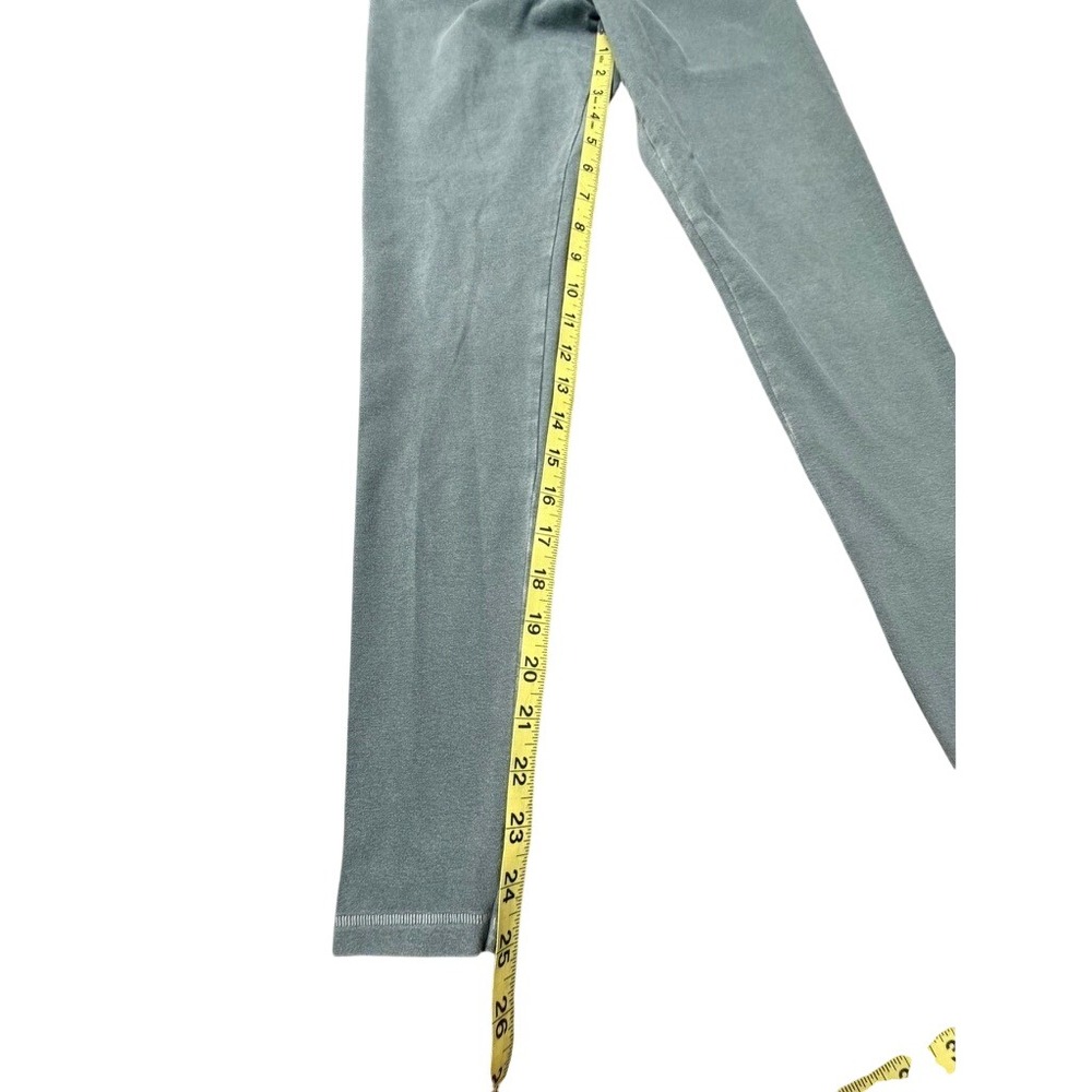 SKIMS Cotton Jersey Leggings Sage Green Size S High Waisted Stretch Loungewear - Picture 2 of 5